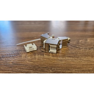 Moduł RJ45 typu keystone, kat.6A STP, beznarzędziowy, z przesłoną złącza