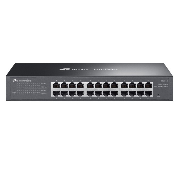 Przełącznik Omada ES224G 24-Port GB Easy Managed Switch                      PORT: 24× Gigabit RJ45 Ports