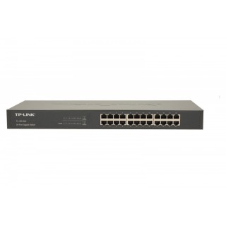 24-Port Gigabit Switch PORT: 24× Gigabit RJ45 Ports SPEC: 1U 19-inch Rack-mountable Steel Case FEATURE: Plug and Play