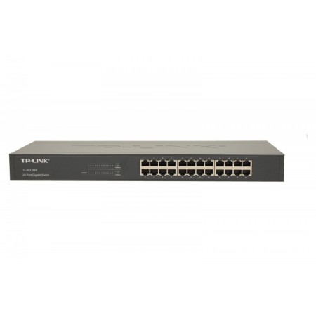 24-Port Gigabit Switch PORT: 24× Gigabit RJ45 Ports SPEC: 1U 19-inch Rack-mountable Steel Case FEATURE: Plug and Play