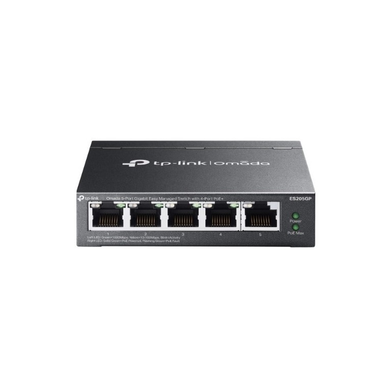 Przełącznik ES205GP Omada 5-Port Gigabit Easy  4-Port PoE+
