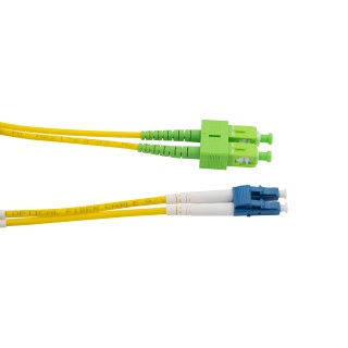 Patchcord CobiCabling SC/APC-LC/PC jednomodowy OS2 duplex LSOH 3m