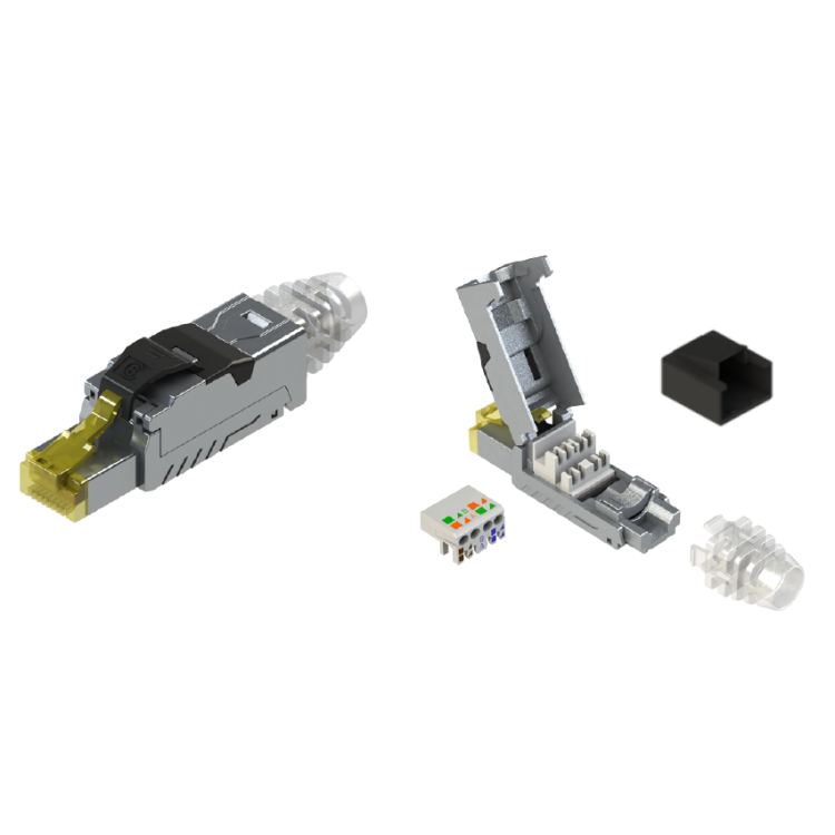 Wtyk CobiCabling RJ45 kat. 6A STP beznarzędziowy