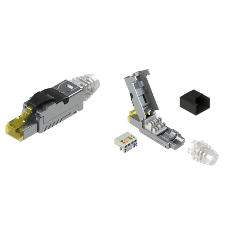 Wtyk CobiCabling RJ45 kat. 6A STP beznarzędziowy