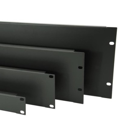 Panel maskujący CobiCabling 4U 19" RAL 9005 czarny