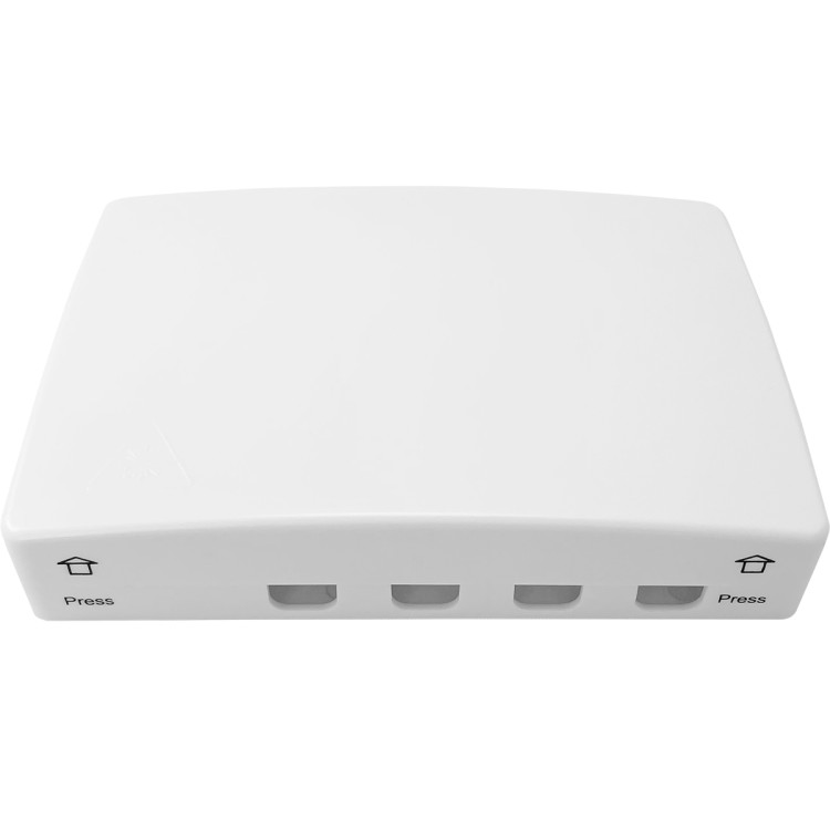 Puszka abonencka FTTH 4C bez adapterów (4xSC sx) 149x109x33mm