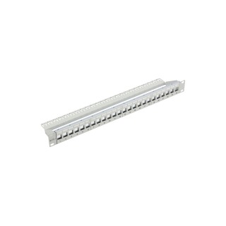 Patch Panel CobiCabling 19" 24xRJ45 1U niewyposażony, szary