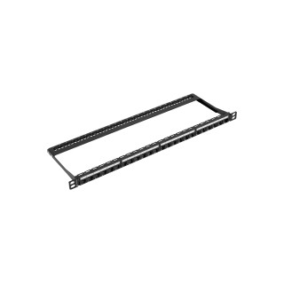 Patch Panel CobiCabling 19" 24xRJ45 0,5U niewyposażony, czarny