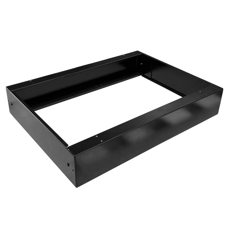 Cokół regulowany do szafy wiszącej CobiCabling Ravus, regulacja 450-600mm, czarny RAL 9005, montaż wkręty Cokół regulowany do szafy wiszącej CobiCabling Ravus, regulacja 450-600mm, czarny RAL 9005, montaż wkręty