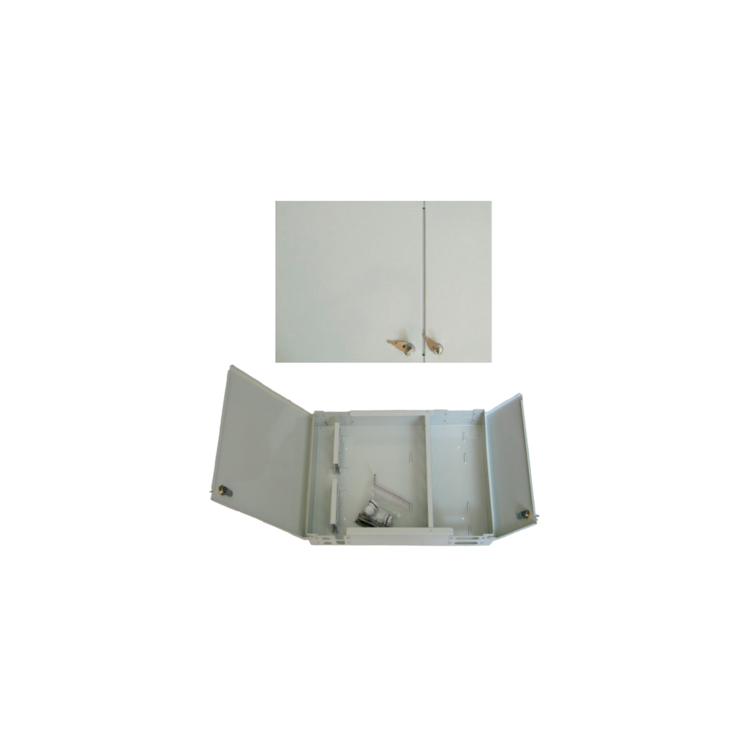 Naścienny box światłowodowy D (duży), 418x316x85mm, RAL 7035