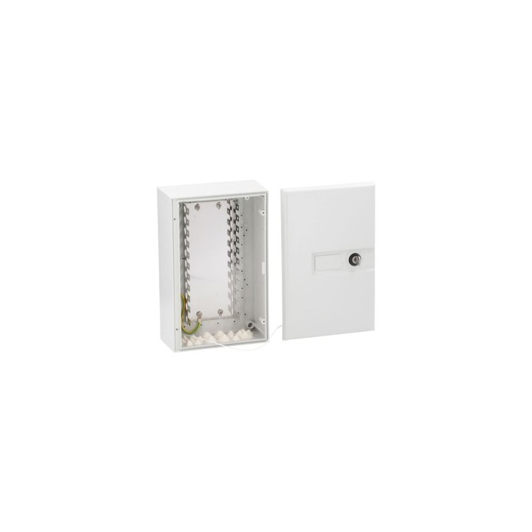 Box zewnętrzny KS100 podtynkowy IP54 z zamkiem na 100 par, gniezdnik Box zewnętrzny KS100 podtynkowy IP54 z zamkiem na 100 par, gniezdnik