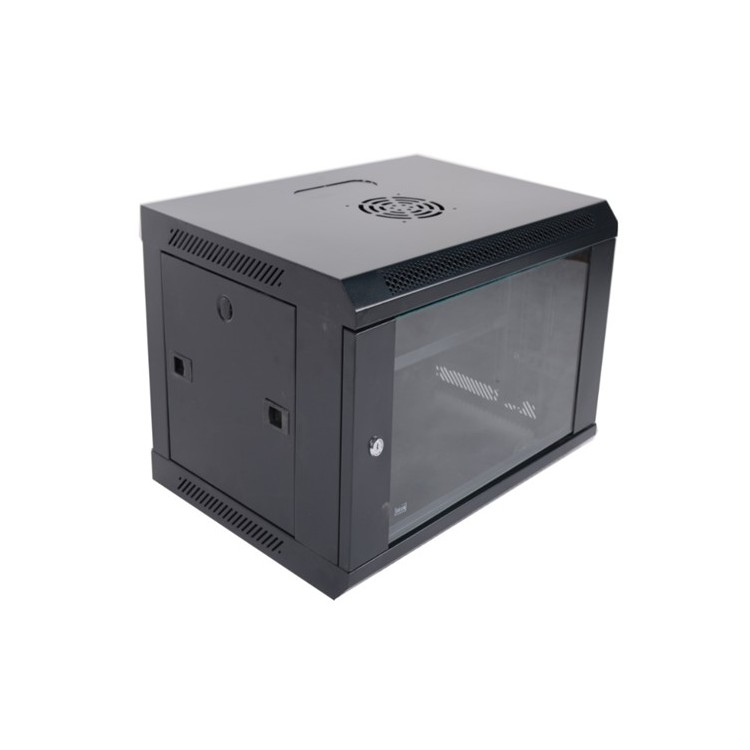 Szafa wisząca 19" 18U 600x600 czarna RAL 9005, drzwi przednie przeszklone, zdejmowane osłony boczne Szafa wisząca 19" 18U 600x600 czarna RAL 9005, drzwi przednie przeszklone, zdejmowane osłony boczne