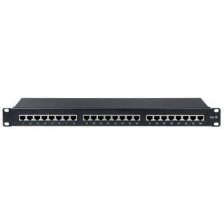 Patchpanel 1U kat.5e 24-portowy ekranowany