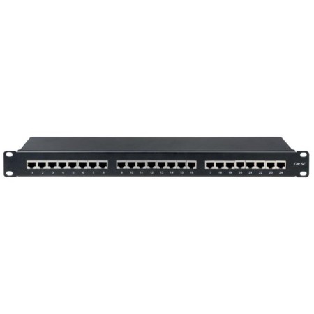 Patchpanel 1U kat.5e 24-portowy ekranowany