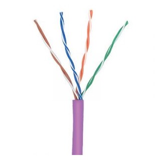 Kabel kat. 6 U/UTP B2ca, 450MHz, LSFR0H, drut, wewnętrzny,500m, fioletowy