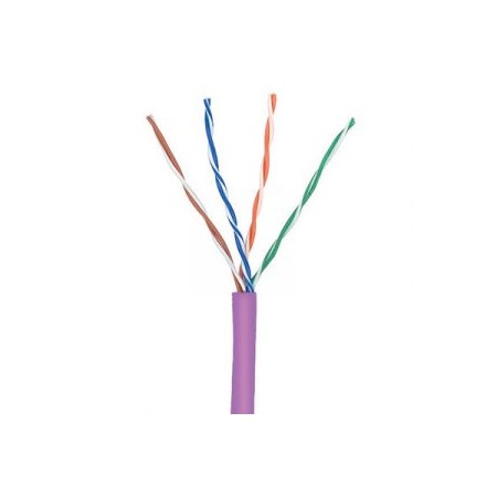 Kabel kat. 6 U/UTP B2ca, 450MHz, LSFR0H, drut, wewnętrzny,500m, fioletowy