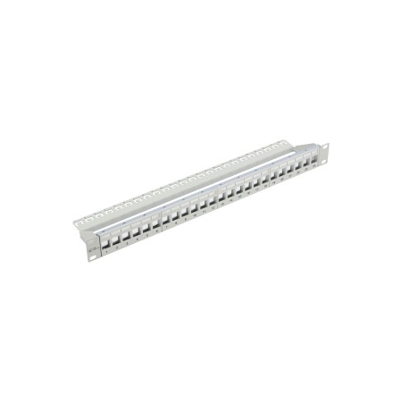 Patch Panel CobiCabling 19" 24xRJ45 1U niewyposażony, szary