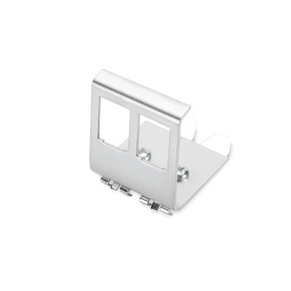 Adapter z mocowaniem na szynę DIN do modułów keystone 2xRJ45