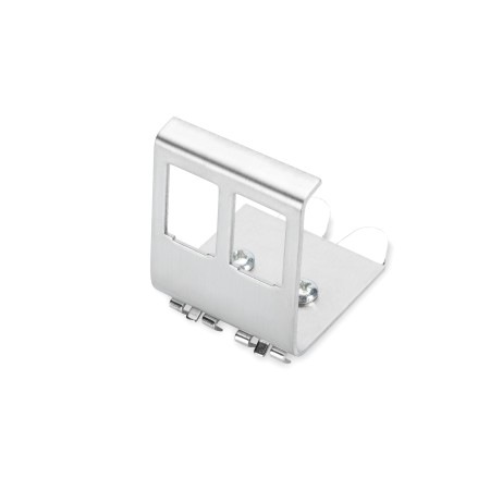 Adapter z mocowaniem na szynę DIN do modułów keystone 2xRJ45