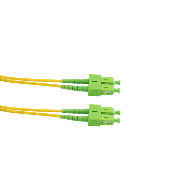 Patchcord CobiCabling SC/APC-SC/APC jednomodowy OS2 duplex LSOH 1m