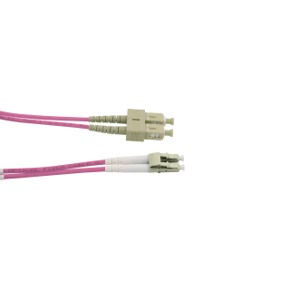 Patchcord CobiCabling SC/PC-LC/PC wielomodowy OM4 duplex LSOH 1m