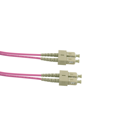 Patchcord CobiCabling SC/PC-SC/PC wielomodowy OM4 duplex LSOH 1m