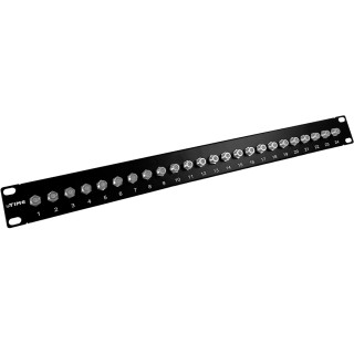 Panel 19"/1U 24-portowy na złącza typu F