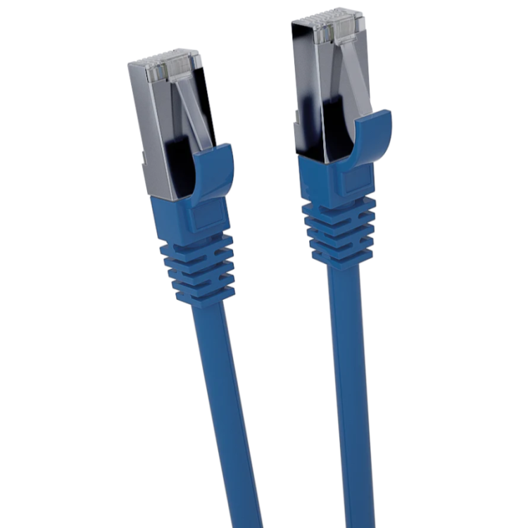 Patchcord CobiCabling RJ45-RJ45 kat. 6A S/FTP LSOH 0,25m niebieski