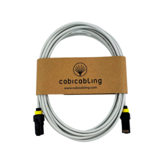 Patchcord CobiCabling Slim RJ45-RJ45 kat. 6A U/UTP LSOH 0,5m szary