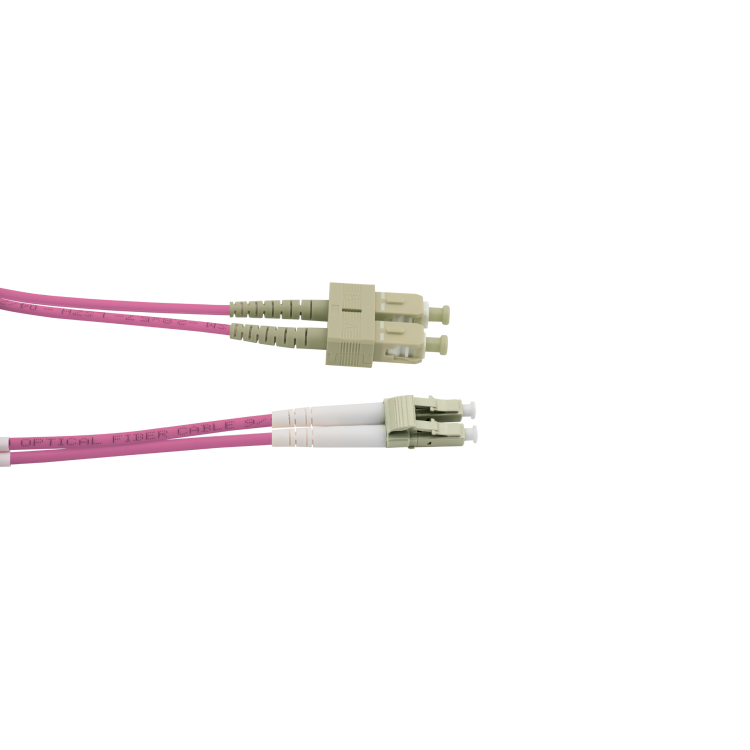 Patchcord CobiCabling SC/PC-LC/PC wielomodowy OM4 duplex LSOH 1m