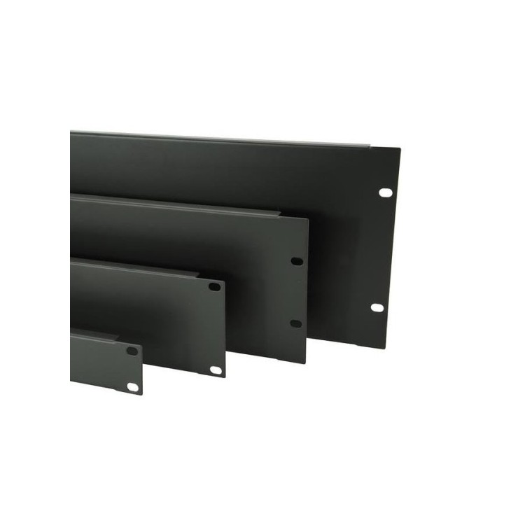 Panel maskujący CobiCabling 1U 19" RAL 9005 czarny