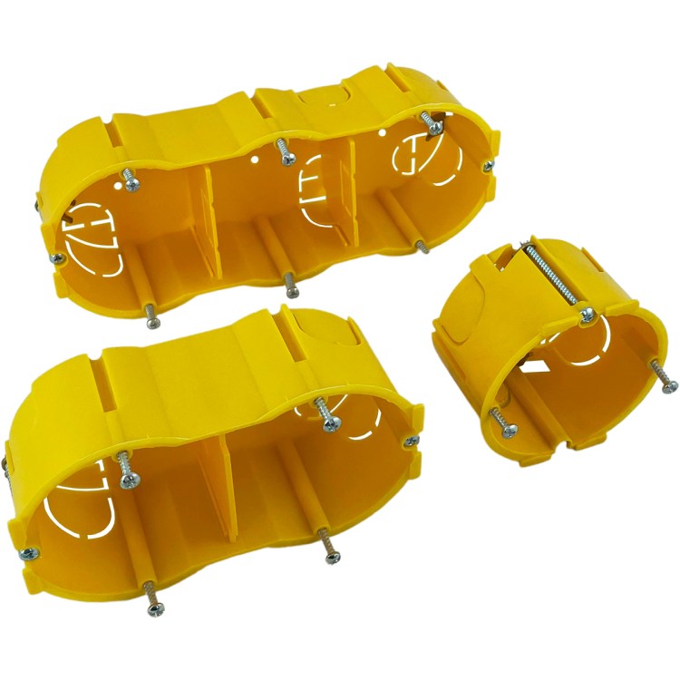 Puszka podtynkowa, Mosaic 45x90, 4-modułowa, biała, gł. 40mm