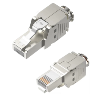 Wtyk beznarzędziowy RJ45, kat.6A, ekranowany