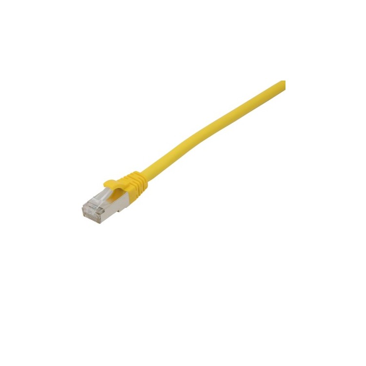 Patchcord CobiCabling RJ45-RJ45 kat. 5e U/UTP PVC 1m żółty