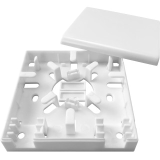 Puszka abonencka FTTH 2C bez adapterów (2xSC sx) 86x86x22mm