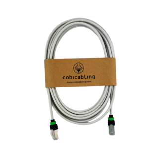 Patchcord CobiCabling Slim RJ45-RJ45 kat. 6A S/FTP LSOH 0,5m szary